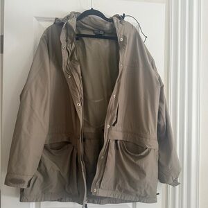 REI khaki  Hooded Jacket XL
